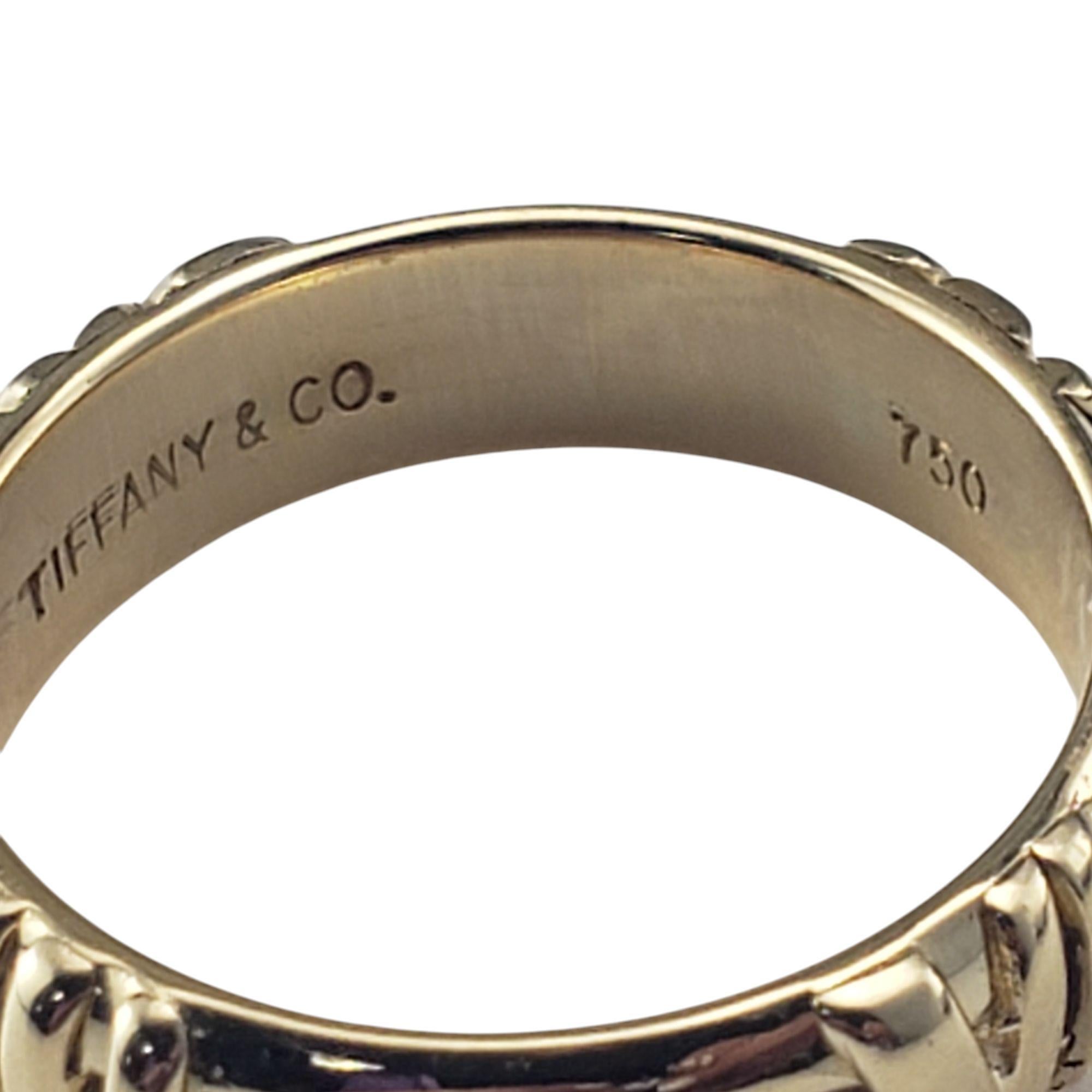 Tiffany & Co. Anello Atlas Numeric in oro giallo 18 carati misura 4,25 #20995 in vendita 2