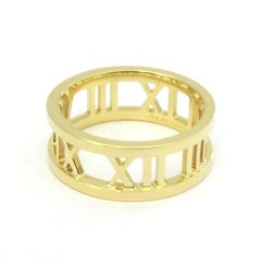 TIFFANY & Co. 18K Yellow Gold Atlas Open Ring 5