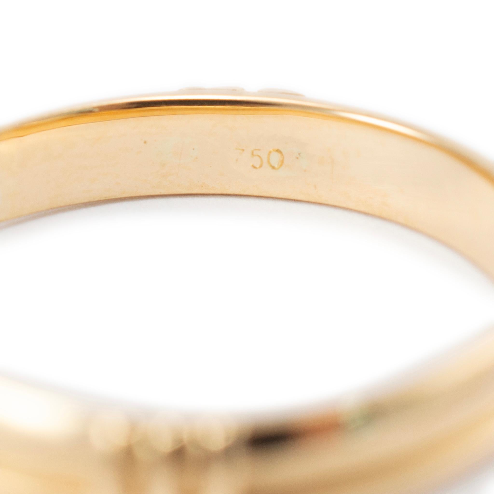 Tiffany & Co. 18K Yellow Gold Atlas Roman Numerals Band Ring 2