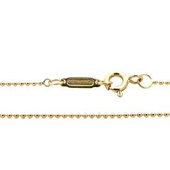 Tiffany & Co. 18K Yellow Gold Ball Link Chain Necklace
