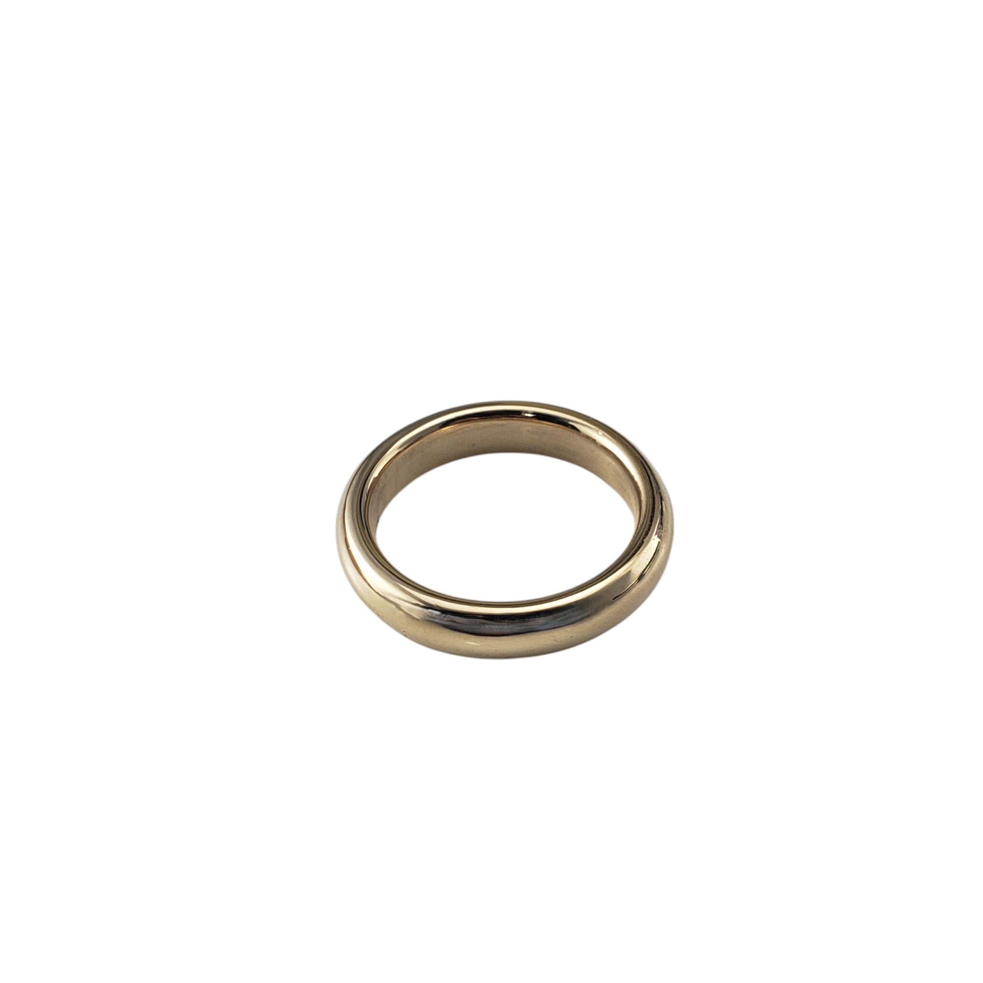 Tiffany & Co. 18K Yellow Gold Band Ring Size 5.25 #21044 In Good Condition For Sale In Washington Depot, CT