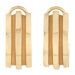 Tiffany & Co. 18K Yellow Gold Bar Clip-On Earrings