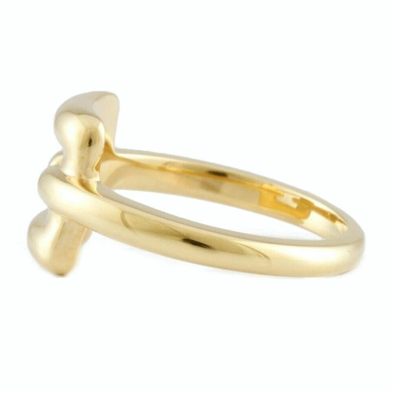 Women's TIFFANY & Co. 18K Yellow Gold Biscayne Ring 5.5 For Sale