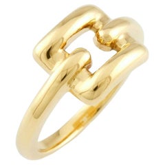 TIFFANY & Co. 18K Yellow Gold Biscayne Ring 5.5