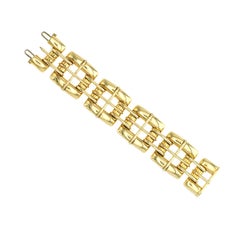 Tiffany & Co, 18K Yellow Gold Biscayne Wide Link Bracelet