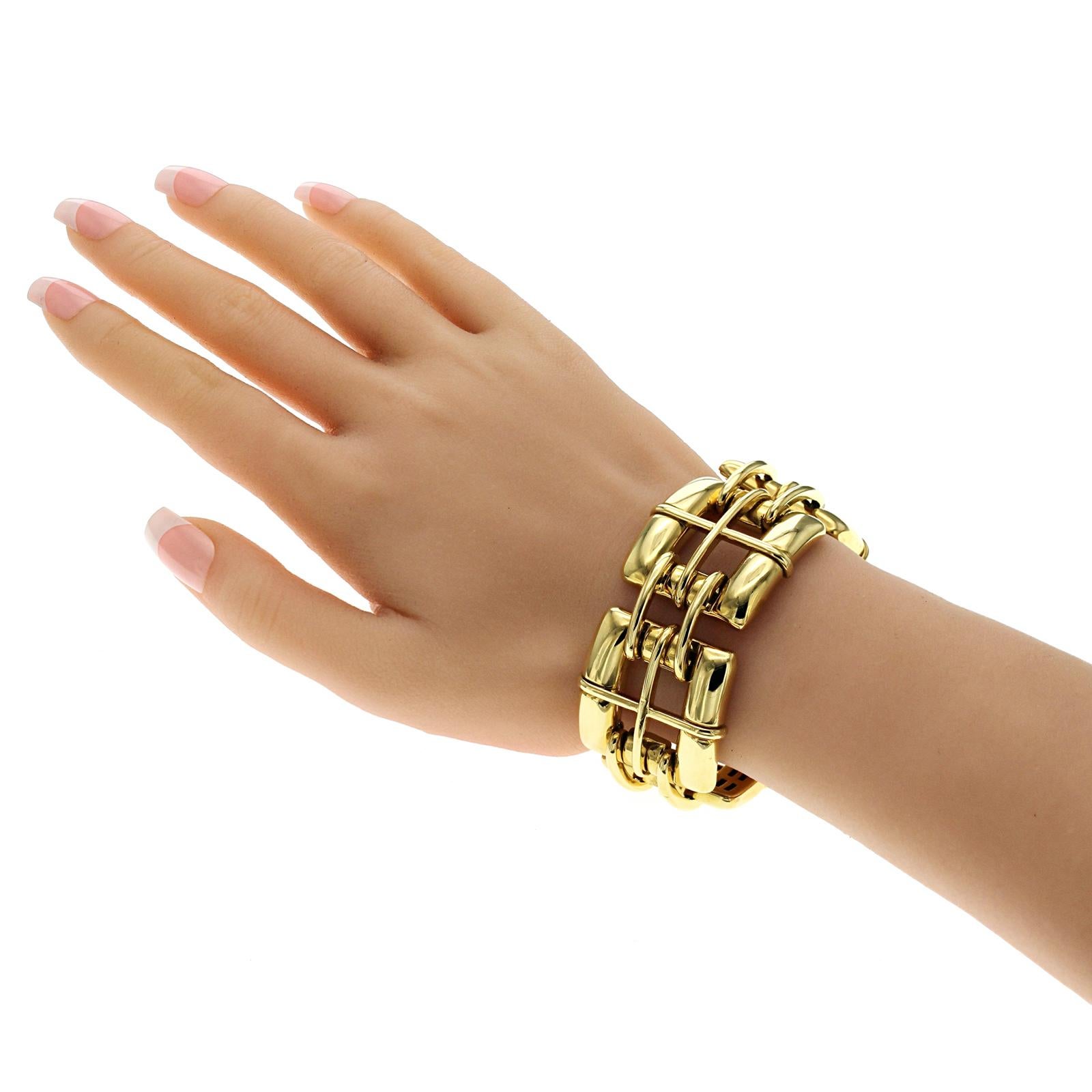 mens gold bracelets 18k key biscayne