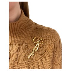 Tiffany & Co. 18K Yellow Gold Bow Brooch
