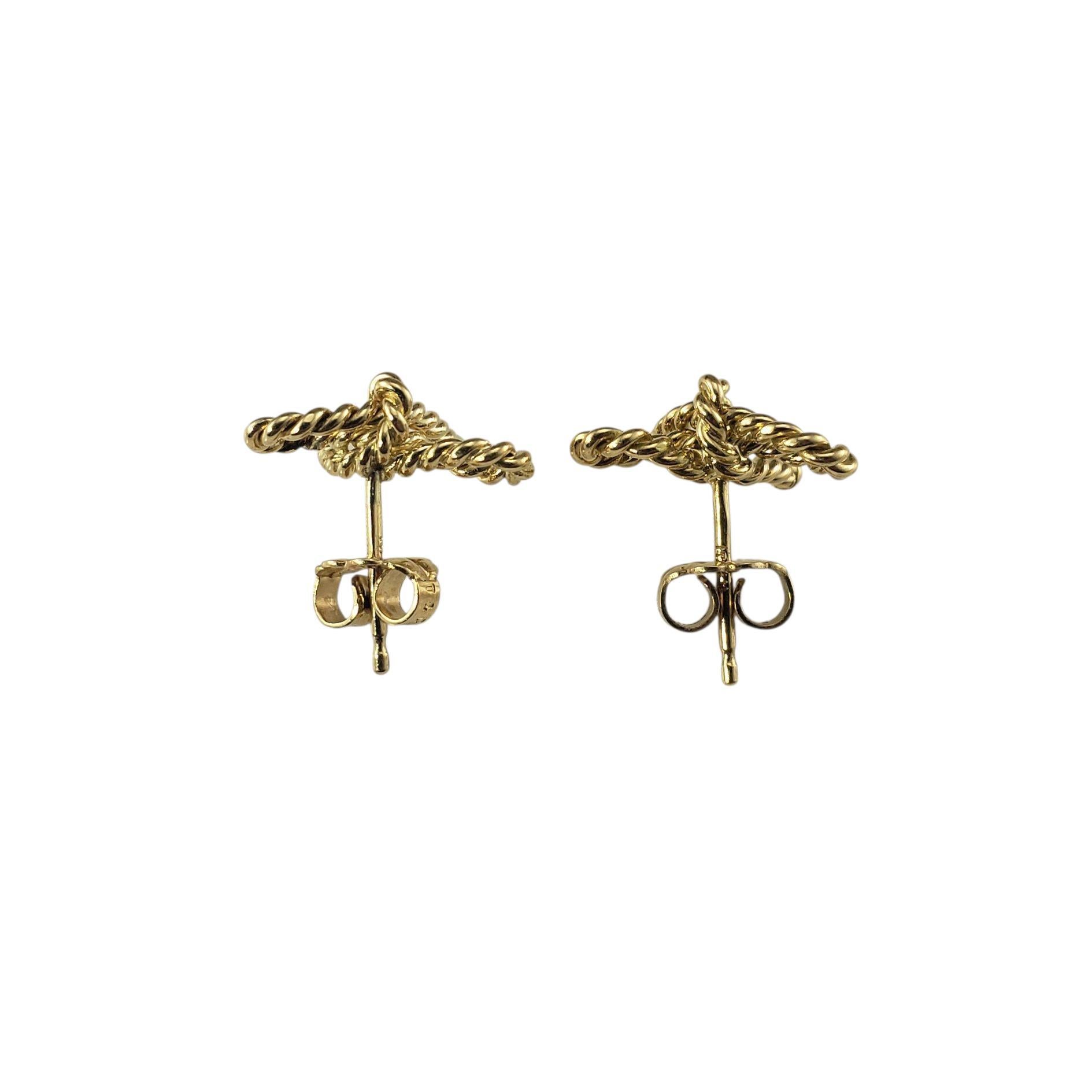 Orecchini a fiocco Tiffany & Co. in oro giallo 18 carati #23255 In condizioni buone in vendita a Washington Depot, CT