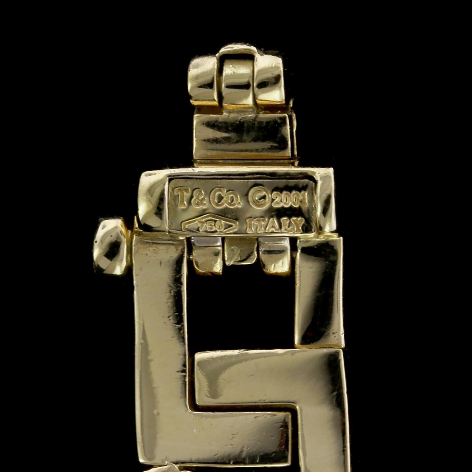 Women's or Men's Tiffany & Co. 18 Karat Yellow Gold Bracelet For Sale