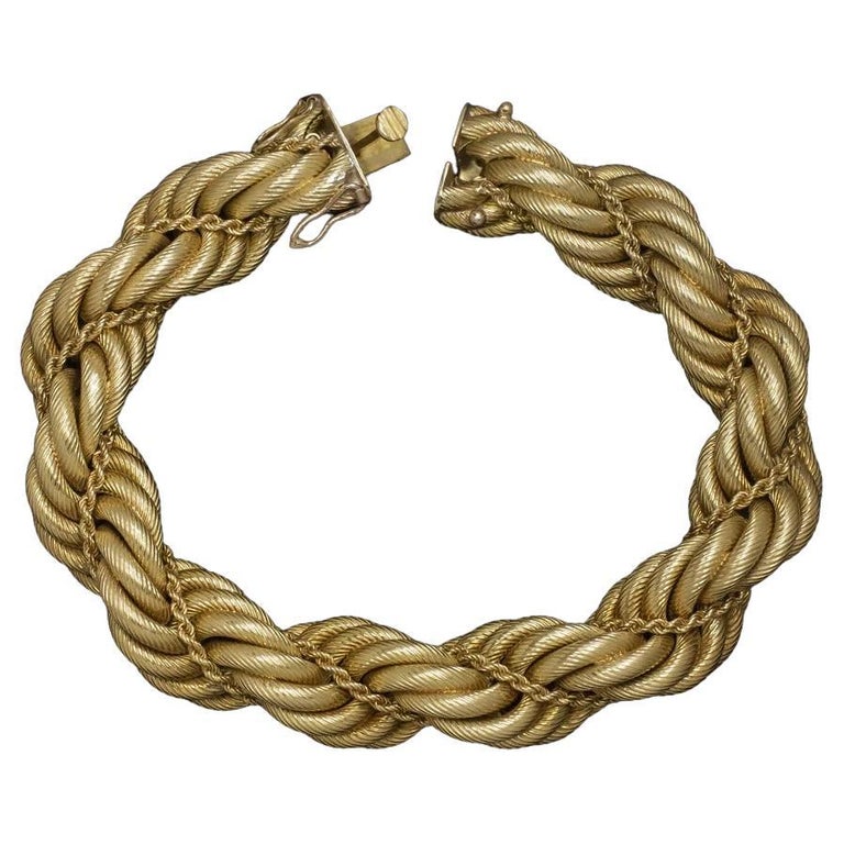 Tiffany and Co 18k Yellow Gold Bracelet For Sale at 1stDibs