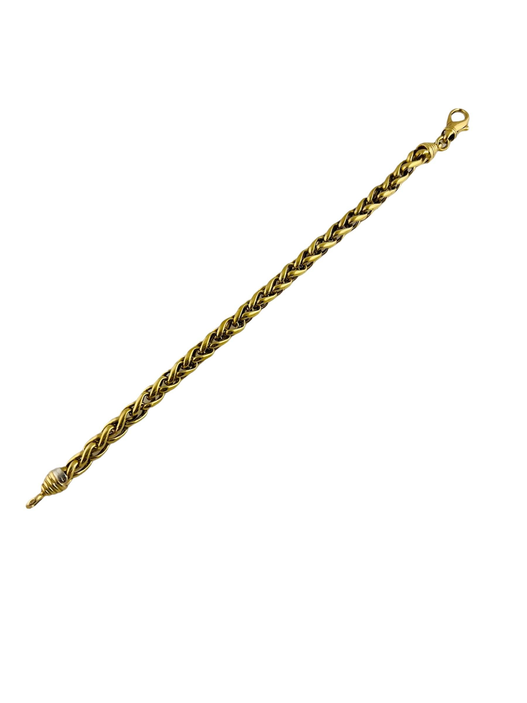 Women's Tiffany & Co. 18K Yellow Gold Braided Wheat Bracelet w/box