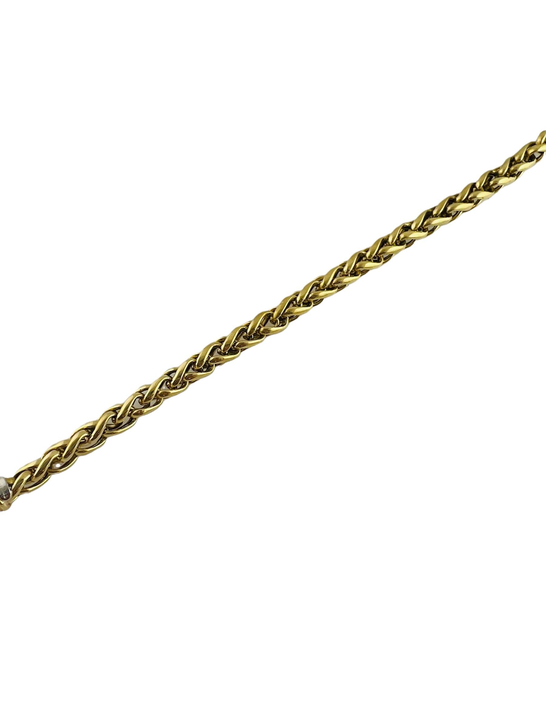 Tiffany & Co. 18K Yellow Gold Braided Wheat Bracelet w/box 2