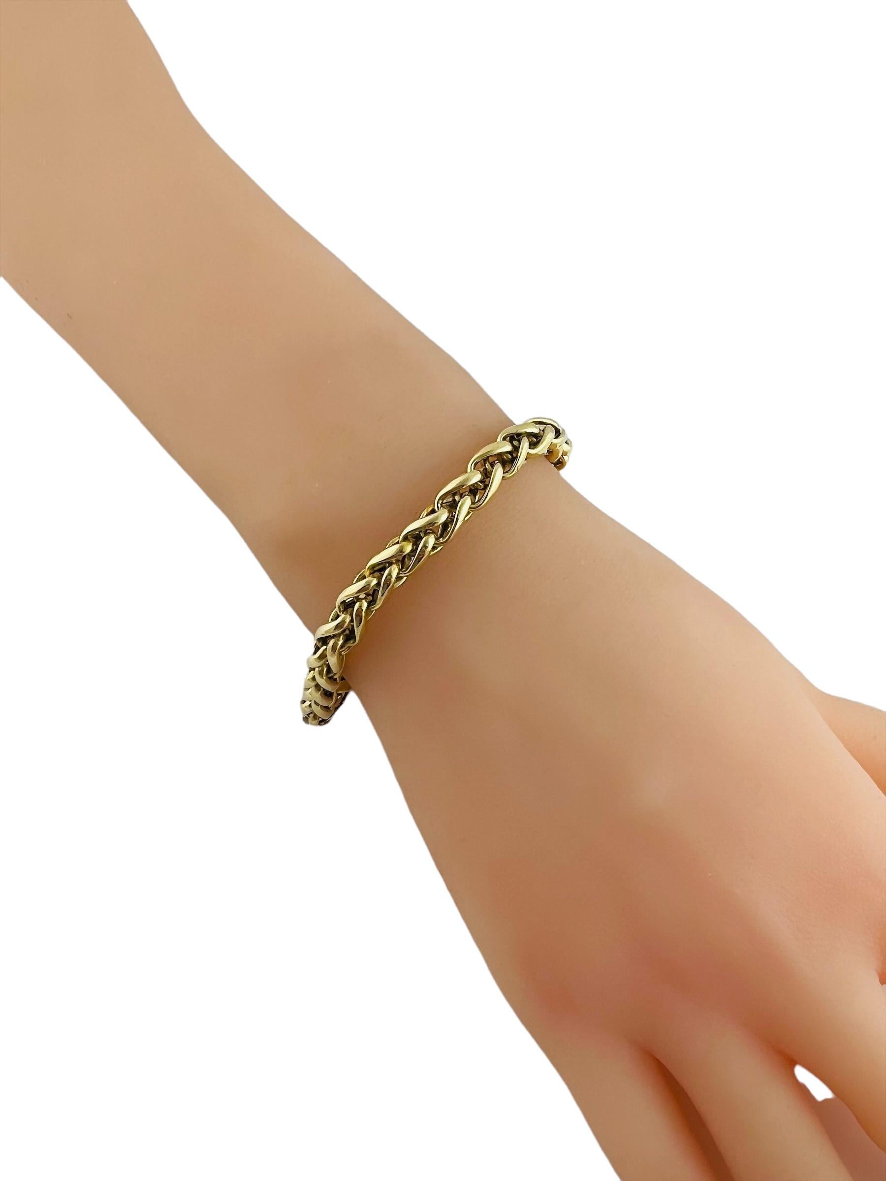 Tiffany & Co. 18K Yellow Gold Braided Wheat Bracelet w/box 3