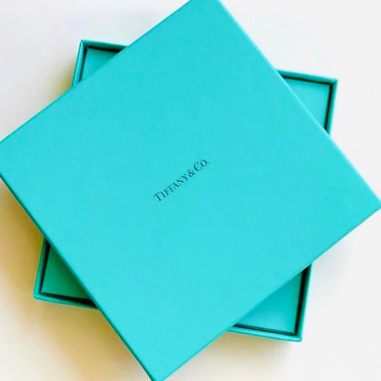 Tiffany & Co. 18K Yellow Gold “By the Yard” Single Diamond Necklace 16 Inch Long Moderno en venta