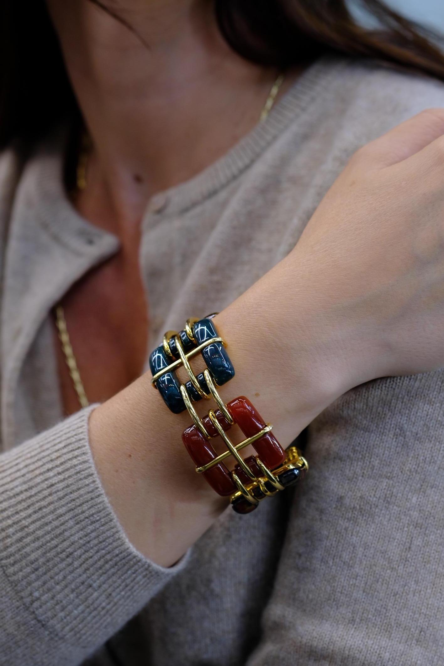 Tiffany & Co. Bracelet Byscayne en or jaune 18K en vente 6