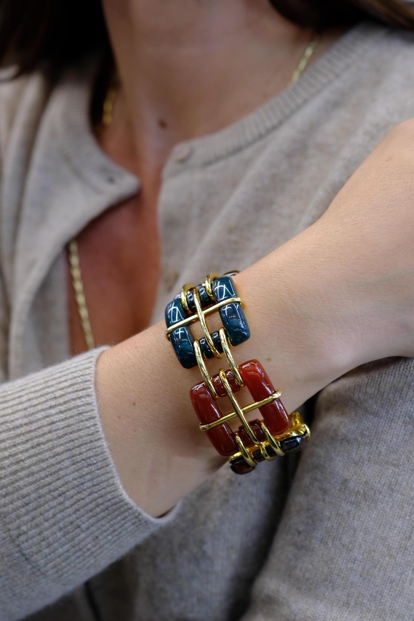 Tiffany & Co. Bracelet Byscayne en or jaune 18K en vente 7