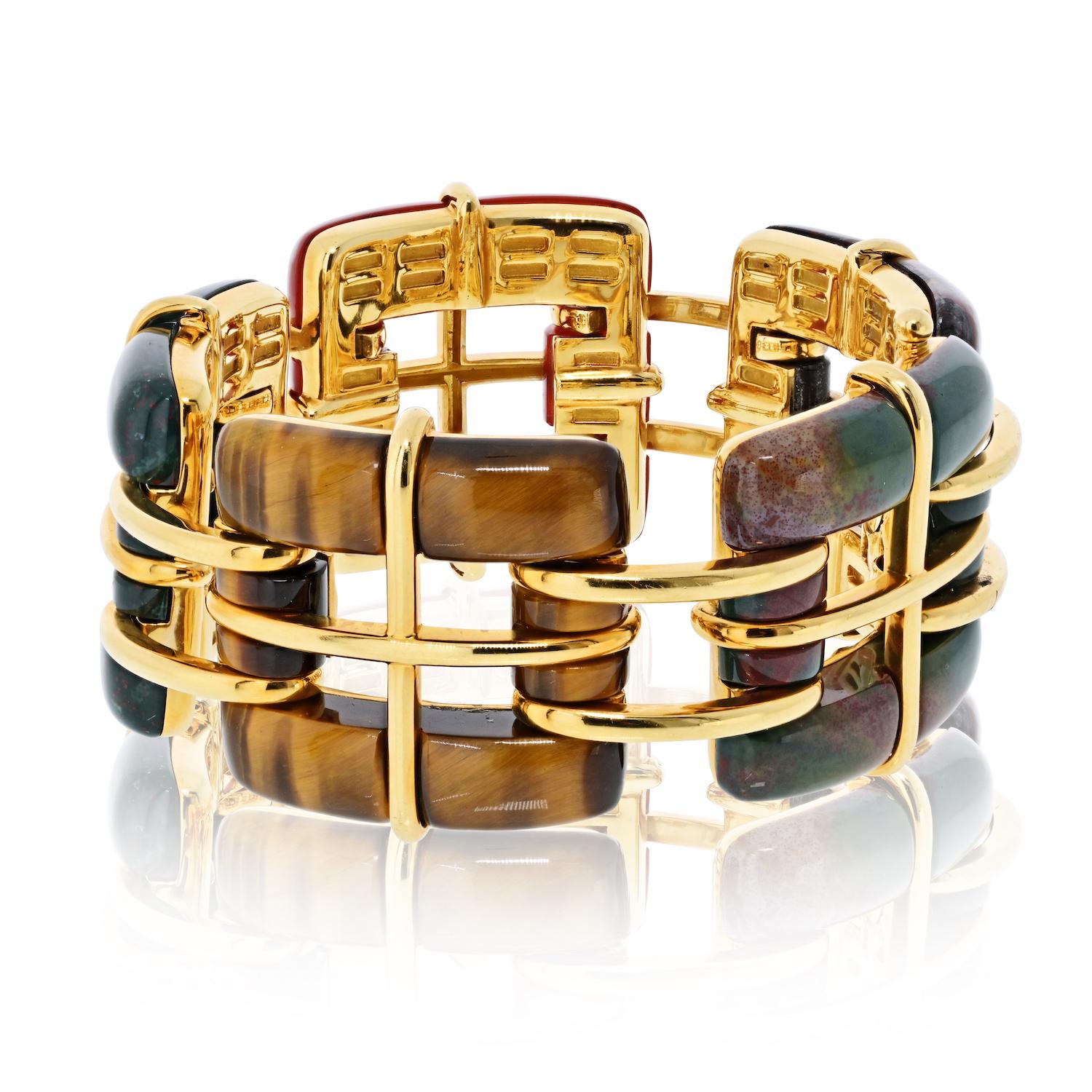 Moderne Tiffany & Co. Bracelet Byscayne en or jaune 18K en vente