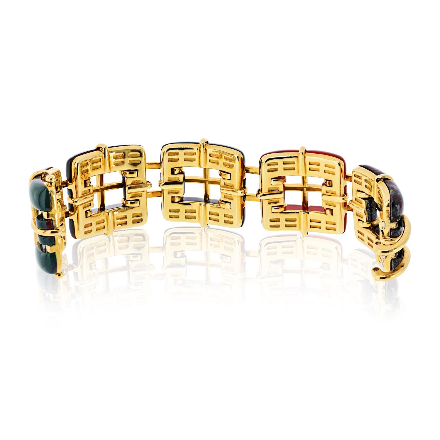 Tiffany & Co. Bracelet Byscayne en or jaune 18K Pour femmes en vente