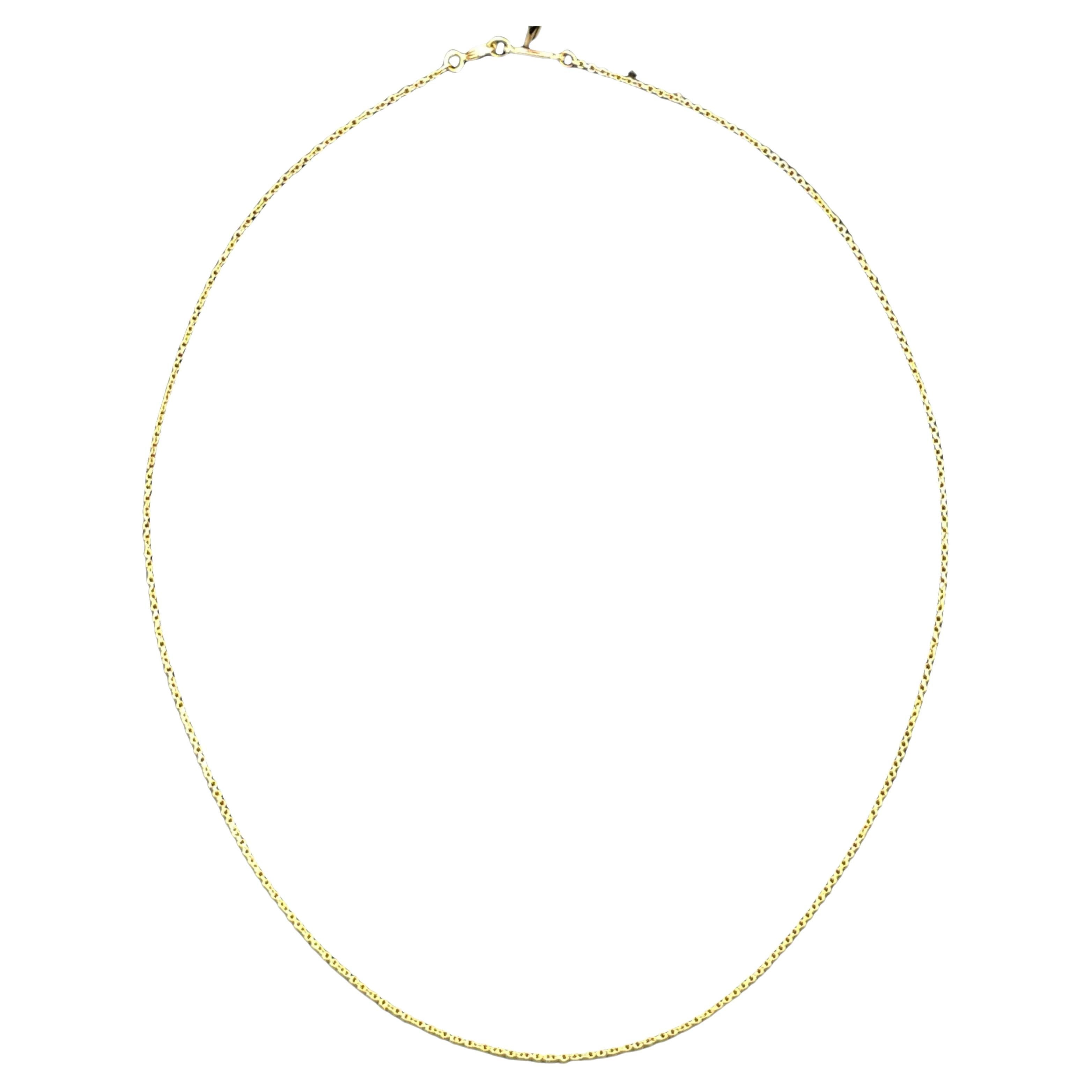 Collar de cadena de oro amarillo de 18 quilates Tiffany & Co., diseño moderno de 16 pulgadas en venta