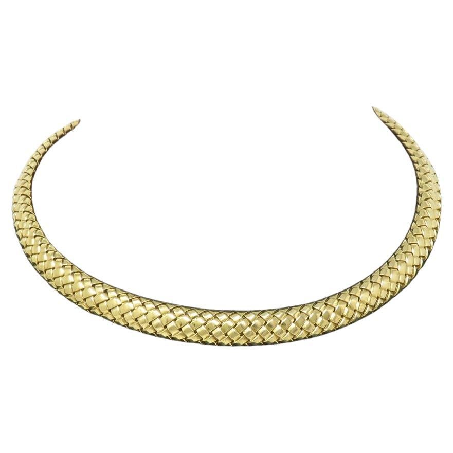 Contemporary Tiffany & Co. 18k Yellow Gold Choker Necklace For Sale