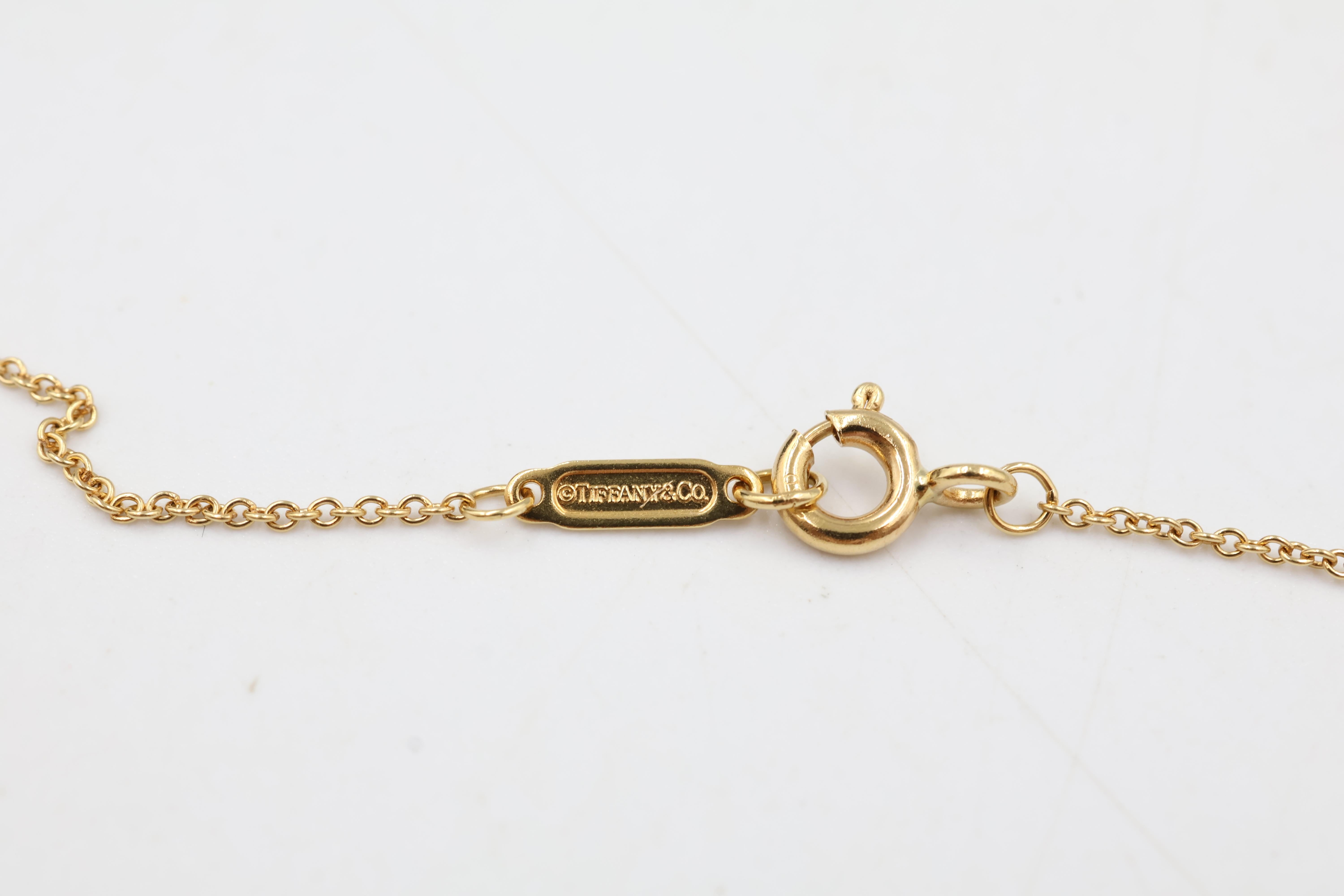 Collar Colgante Círculo Oro Amarillo 18k Tiffany & Co. en venta 2