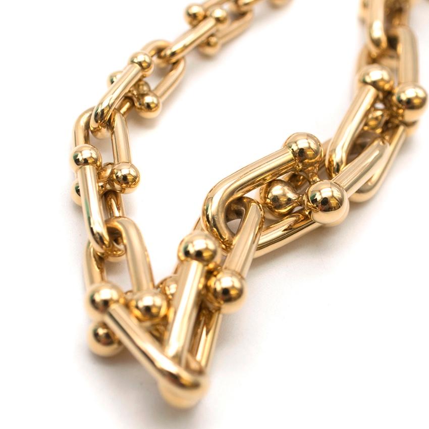 Tiffany & Co. 18 Karat Yellow Gold City HardWear Graduated Link Necklace In New Condition In London, GB