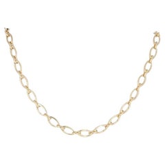 Tiffany & Co. 18K Yellow Gold Clasping Link 28.00 Inch Necklace