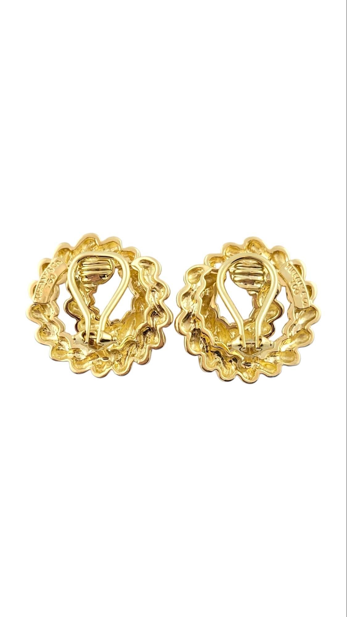Tiffany & Co. 18K Yellow Gold Coiled Rope Clip on Earrings #15836 In Good Condition For Sale In Washington Depot, CT