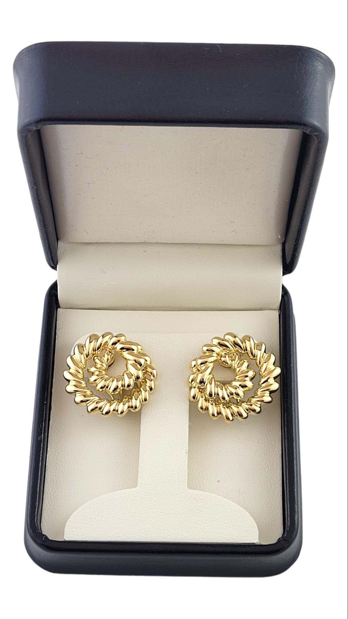 Tiffany & Co. 18K Yellow Gold Coiled Rope Clip on Earrings #15836 For Sale 2