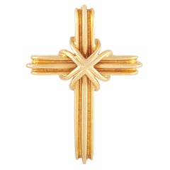 Tiffany & Co. 18k Yellow Gold Cross Pendant