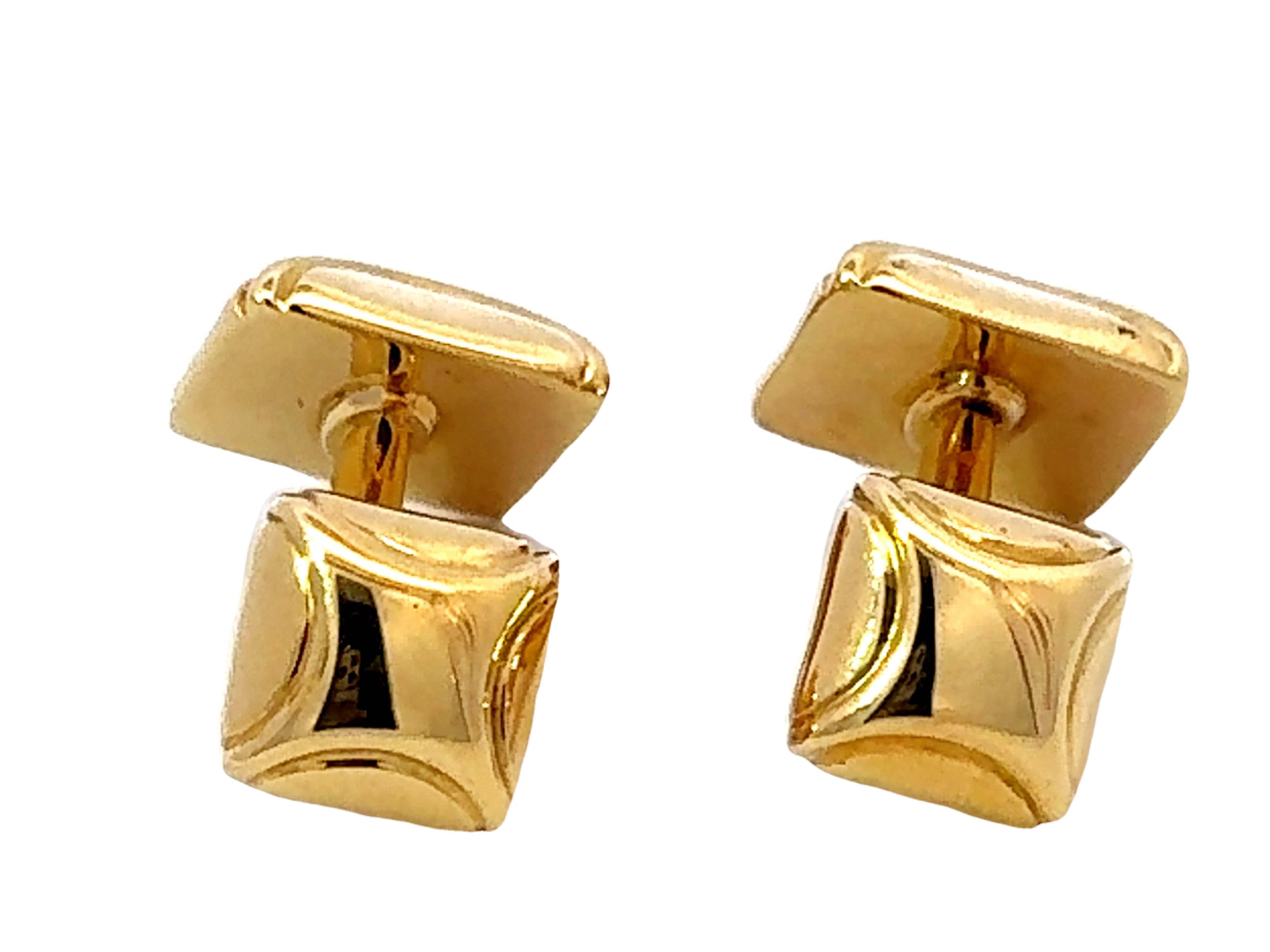 Tiffany & Co. 18k Yellow Gold Cuff Links 1