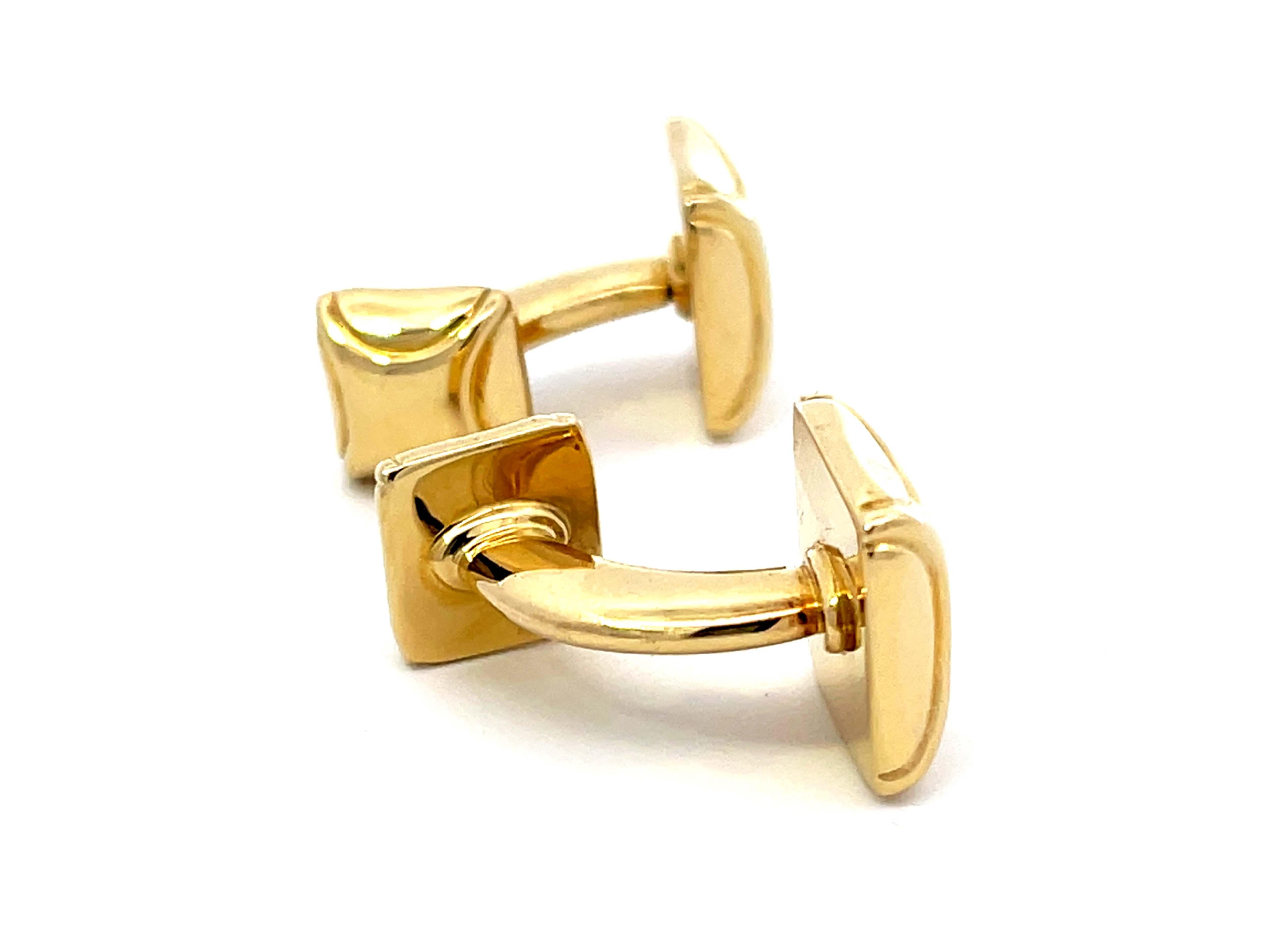 Tiffany & Co. 18k Yellow Gold Cuff Links 3