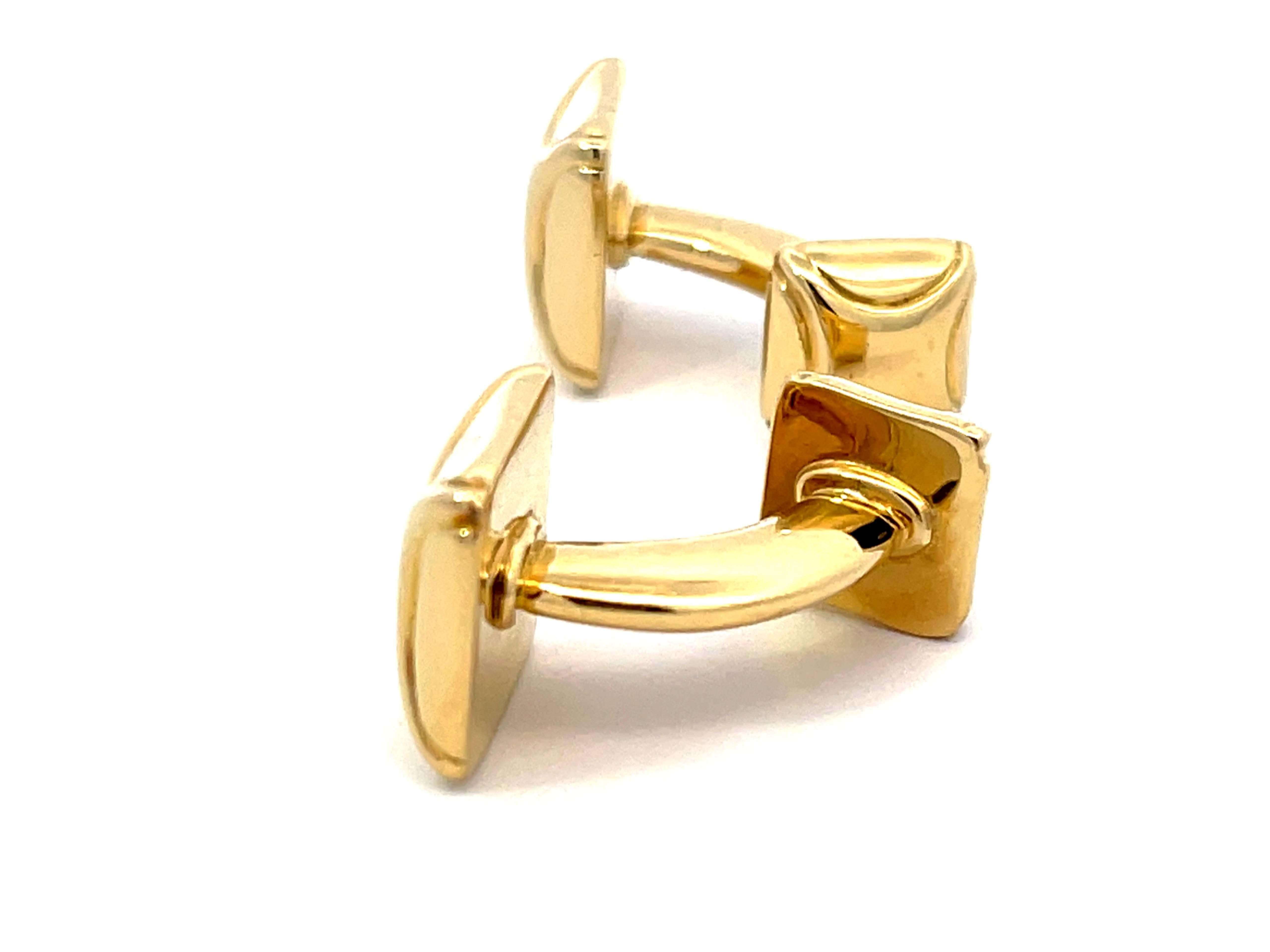 Tiffany & Co. 18k Yellow Gold Cuff Links 4