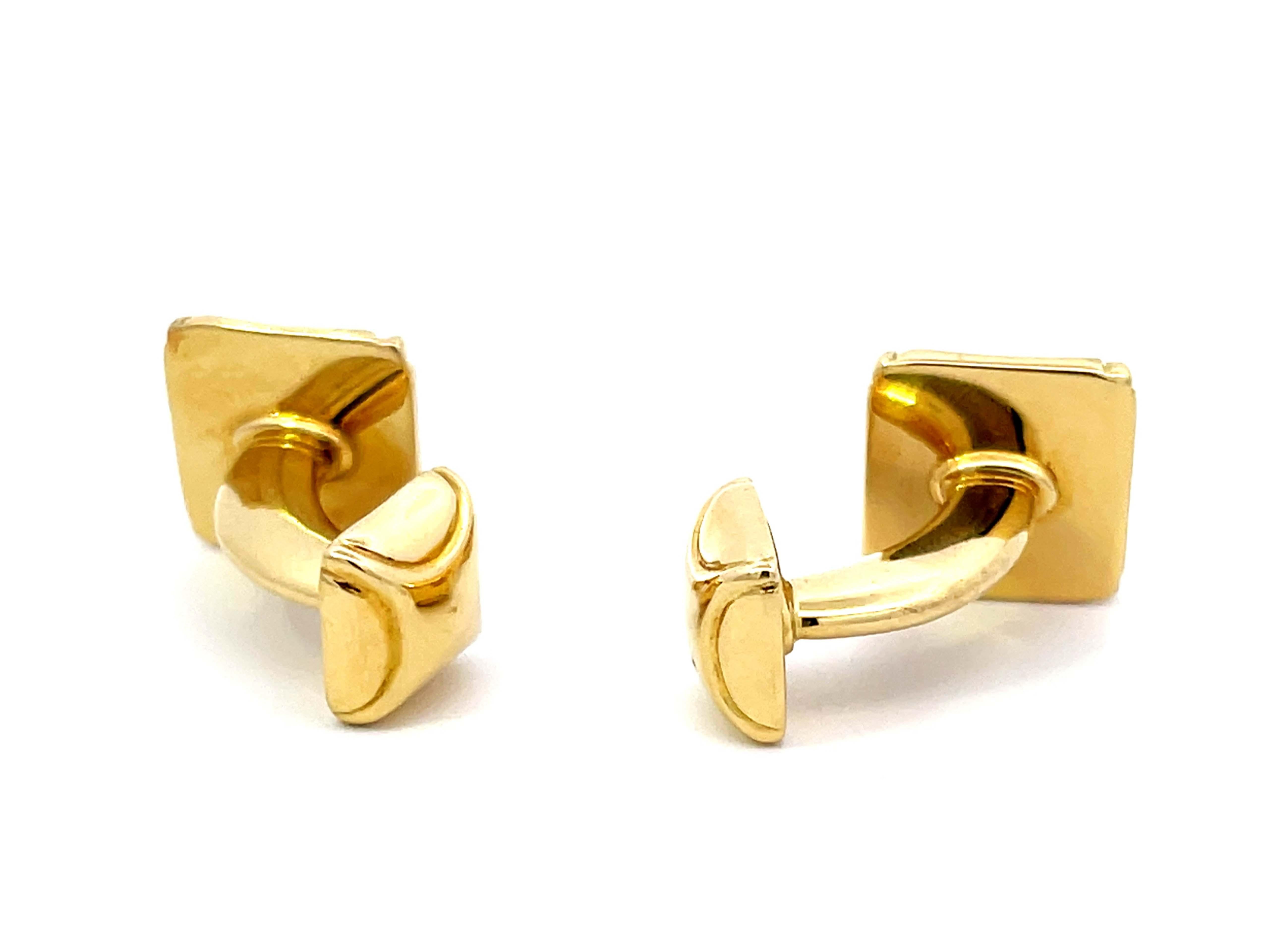 Tiffany & Co. 18k Yellow Gold Cuff Links 5