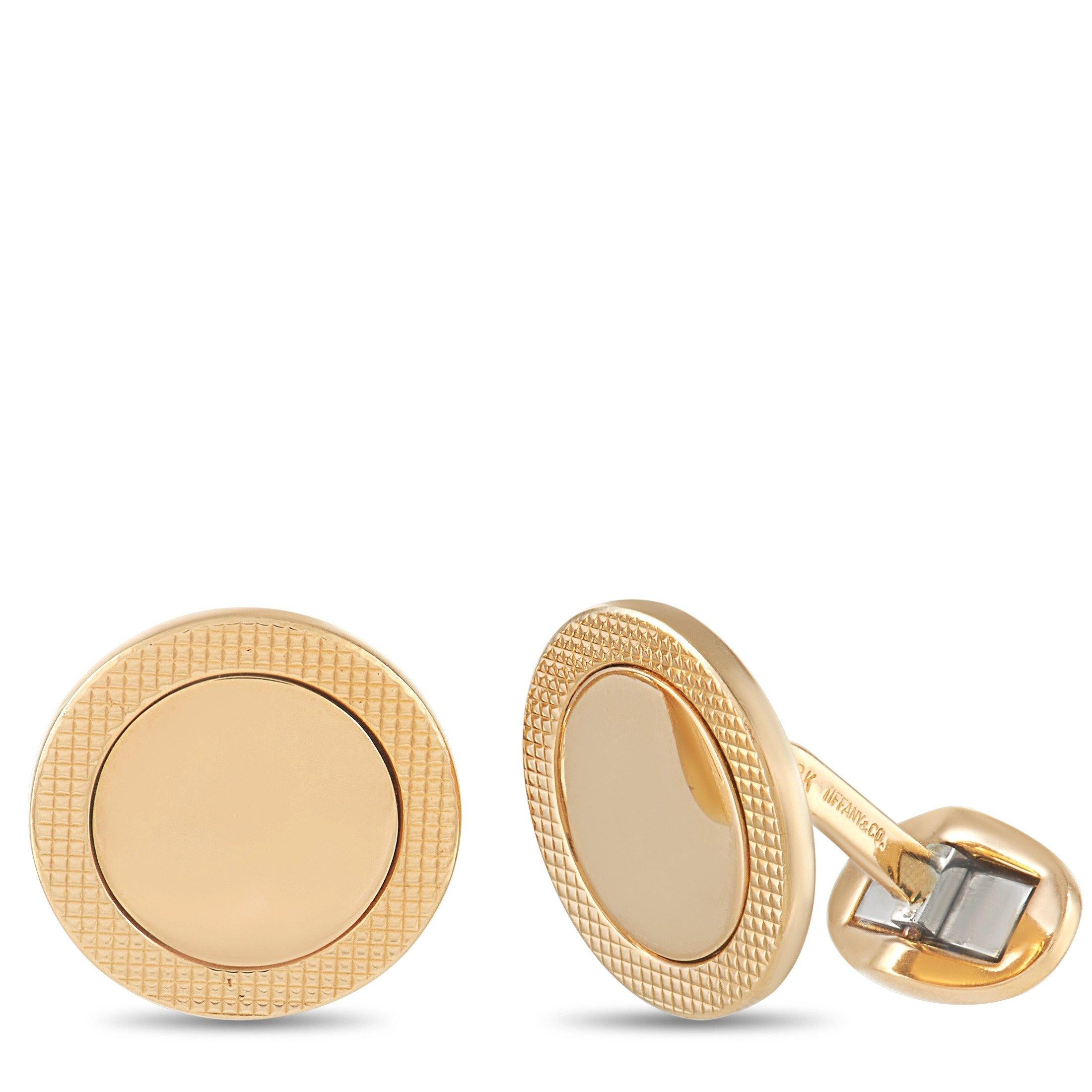 Men's Tiffany & Co. 18K Yellow Gold Cufflinks