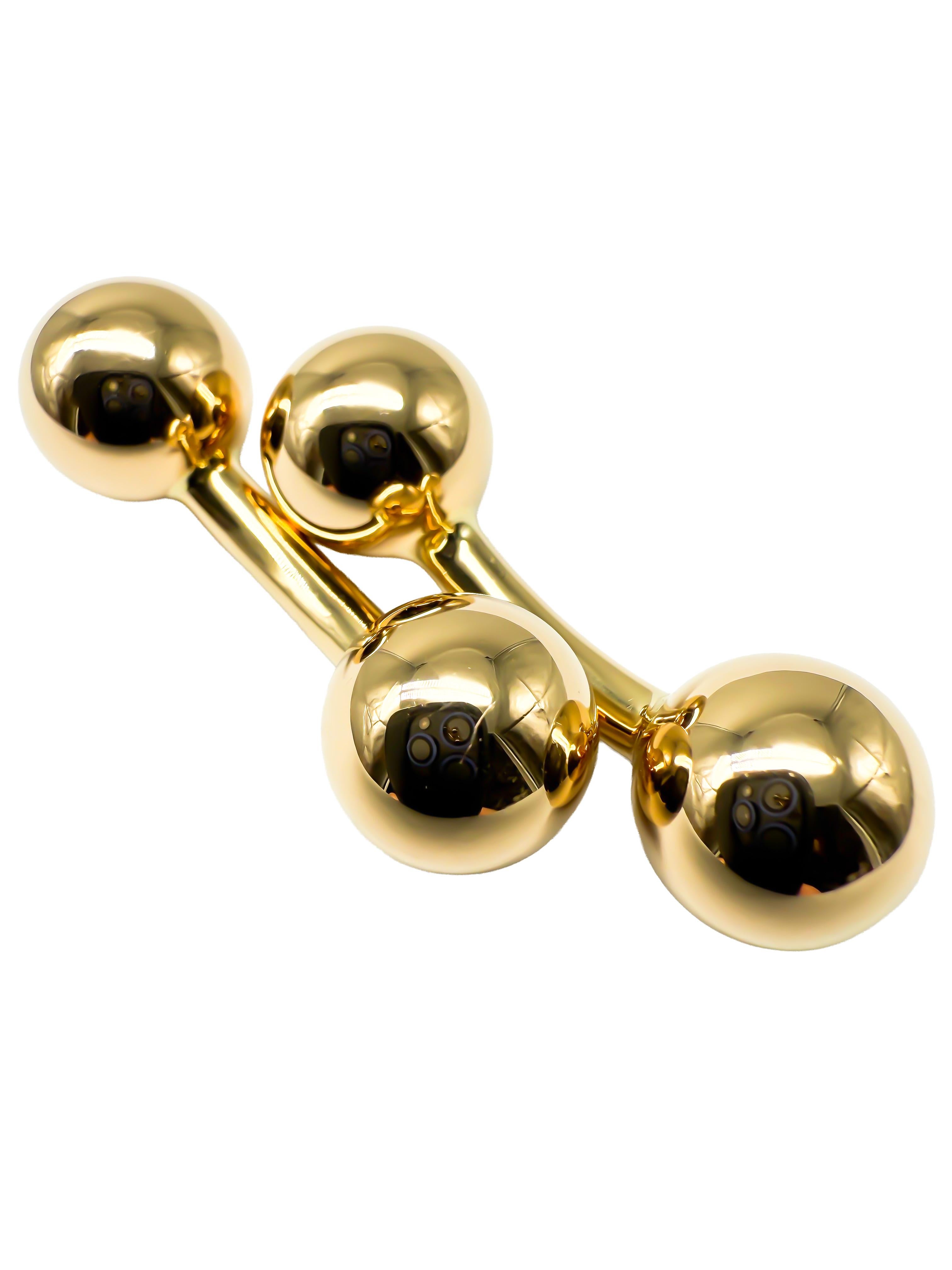 Femenino o masculino Gemelos de oro amarillo de 18 quilates Tiffany & Co. en venta