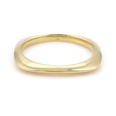 Tiffany & Co. 18k Yellow Gold Cushion Shape Bangle Bracelet