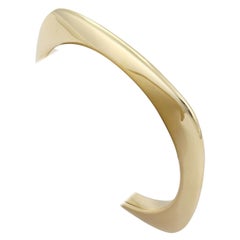 Tiffany & Co. 18k Yellow Gold Cushion Shape Bangle Bracelet
