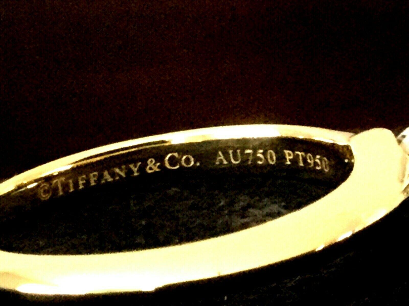 Tiffany & Co. 18 Karat Yellow Gold Diamond .50 Carat Round Engagement Ring 2