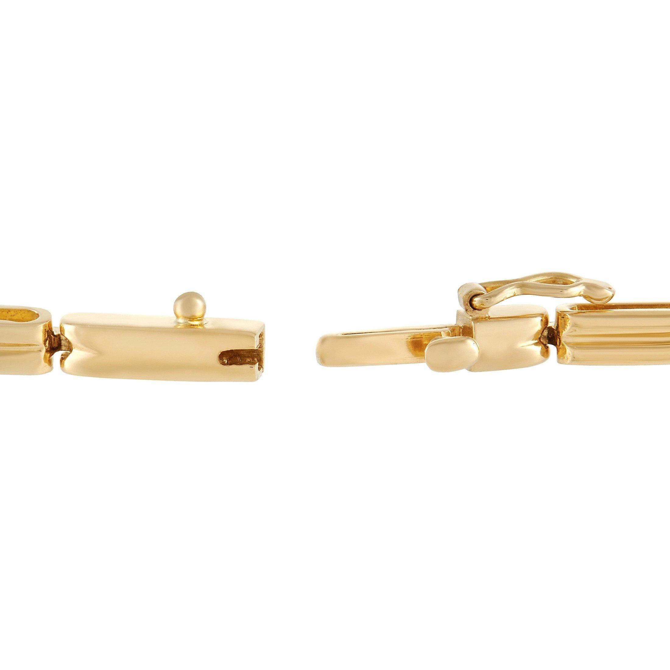 Round Cut Tiffany & Co. 18K Yellow Gold Diamond Bracelet