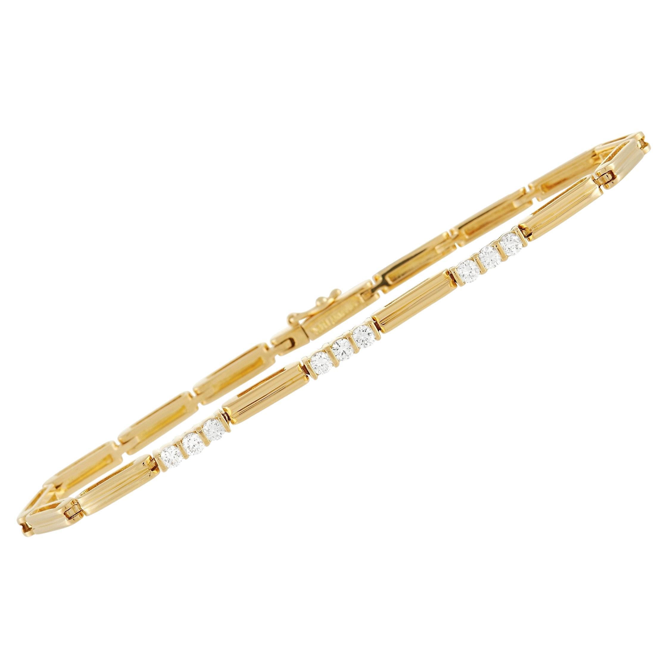 Tiffany & Co. 18K Yellow Gold Diamond Bracelet