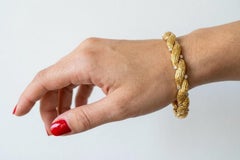 Tiffany & Co. 18K Yellow Gold Diamond Bracelet Round Diamonds