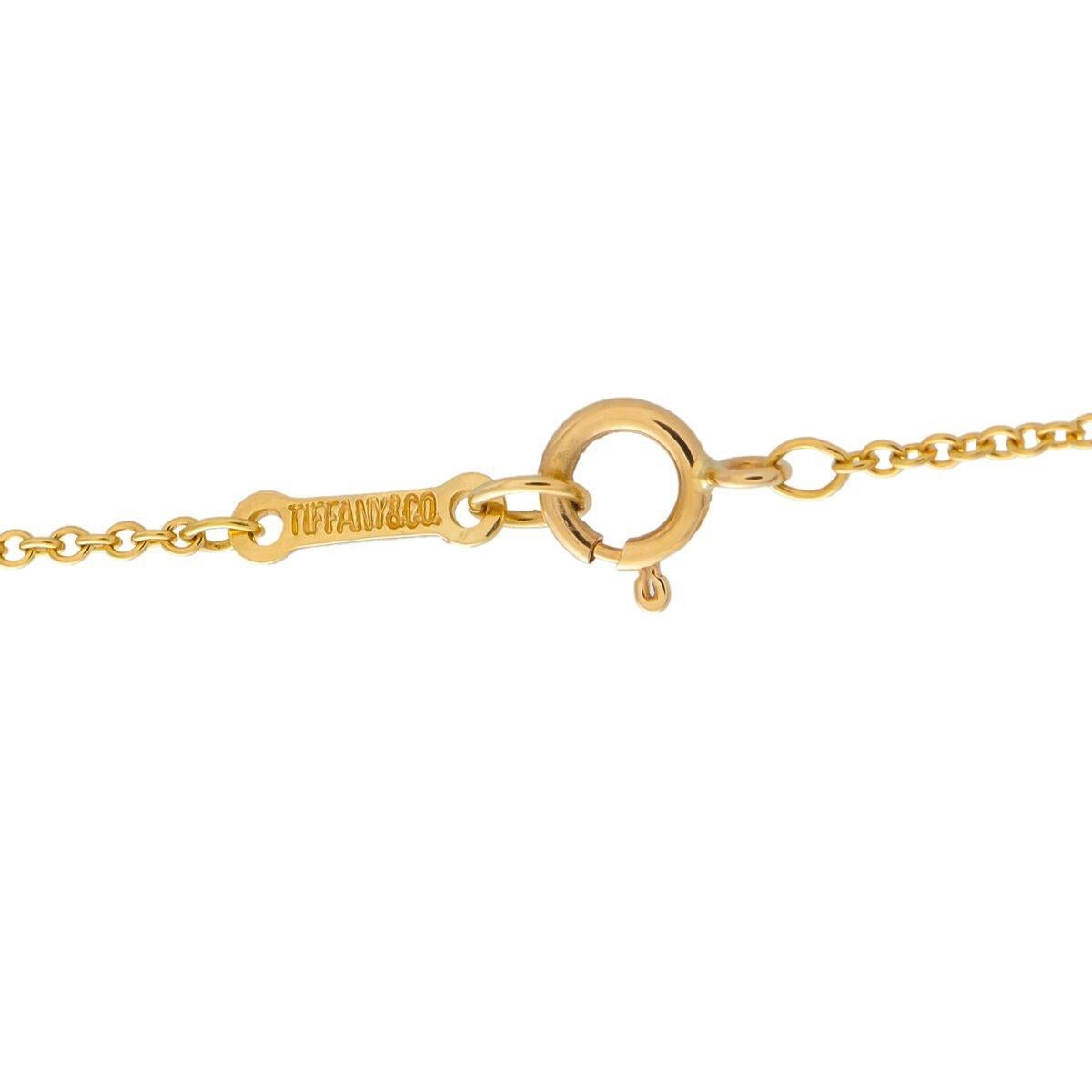 Tiffany and Co. 18K Yellow Gold Diamond Butterfly Necklace For Sale at ...