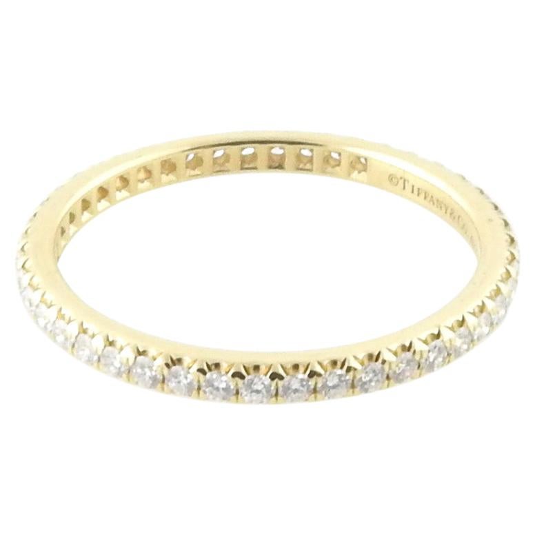 Tiffany 
Co. 18k Yellow Gold Diamond Full Eternity Band w/Box