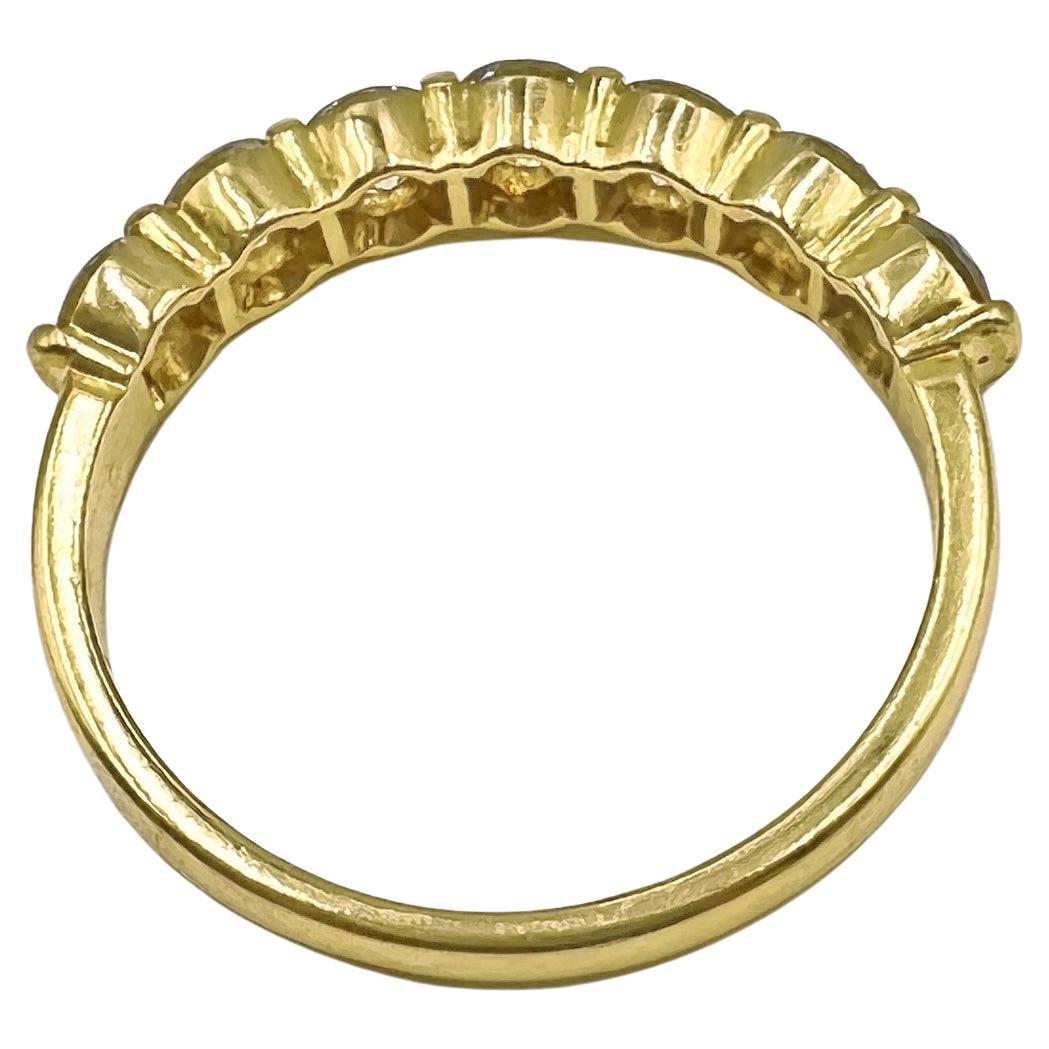 Tiffany & Co.: 18 Karat Gelbgold Diamant-Halber Kreis-Ring (Moderne)
