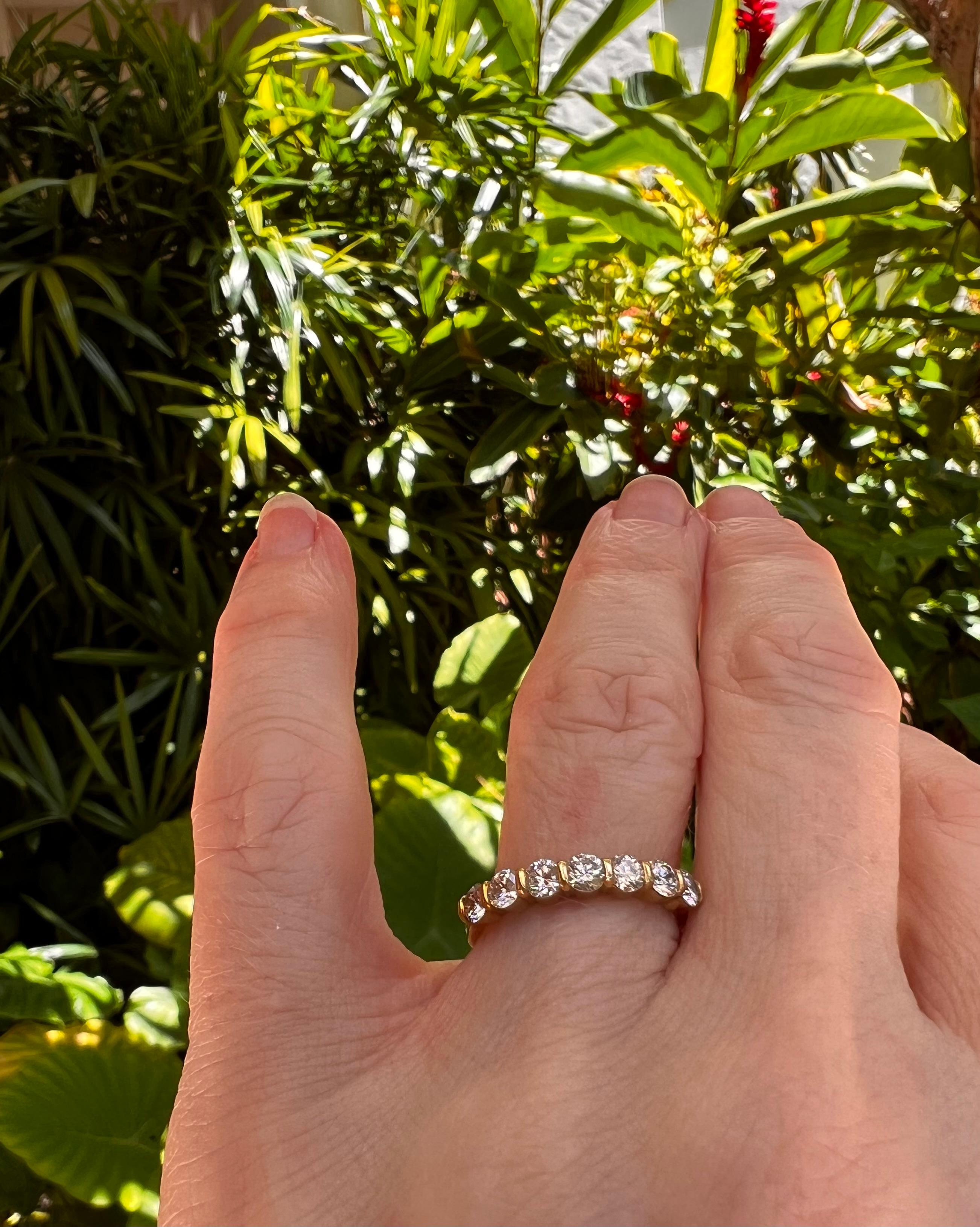 Tiffany & Co.: 18 Karat Gelbgold Diamant-Halber Kreis-Ring (Brillantschliff)