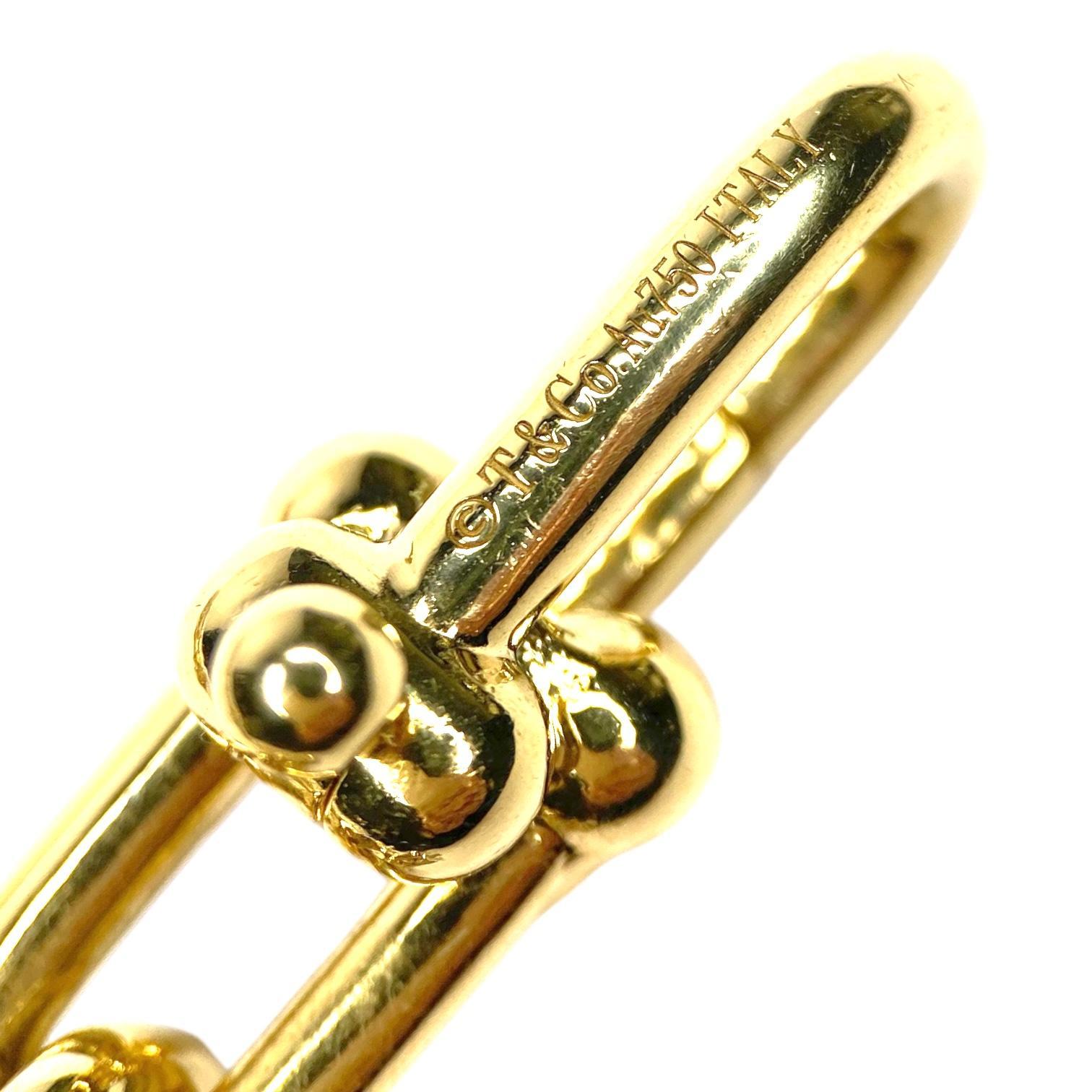 Tiffany & Co. 18K Yellow Gold Diamond HardWear Large Links Bracelet In Excellent Condition In Henderson, NV