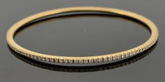 Tiffany & Co. 18K Yellow Gold Diamond Metro Bangle Bracelet 1.50ctw GH VS–SI