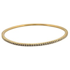 Tiffany & Co. 18K Yellow Gold Diamond Metro Bangle Bracelet 1.50ctw GH VS–SI