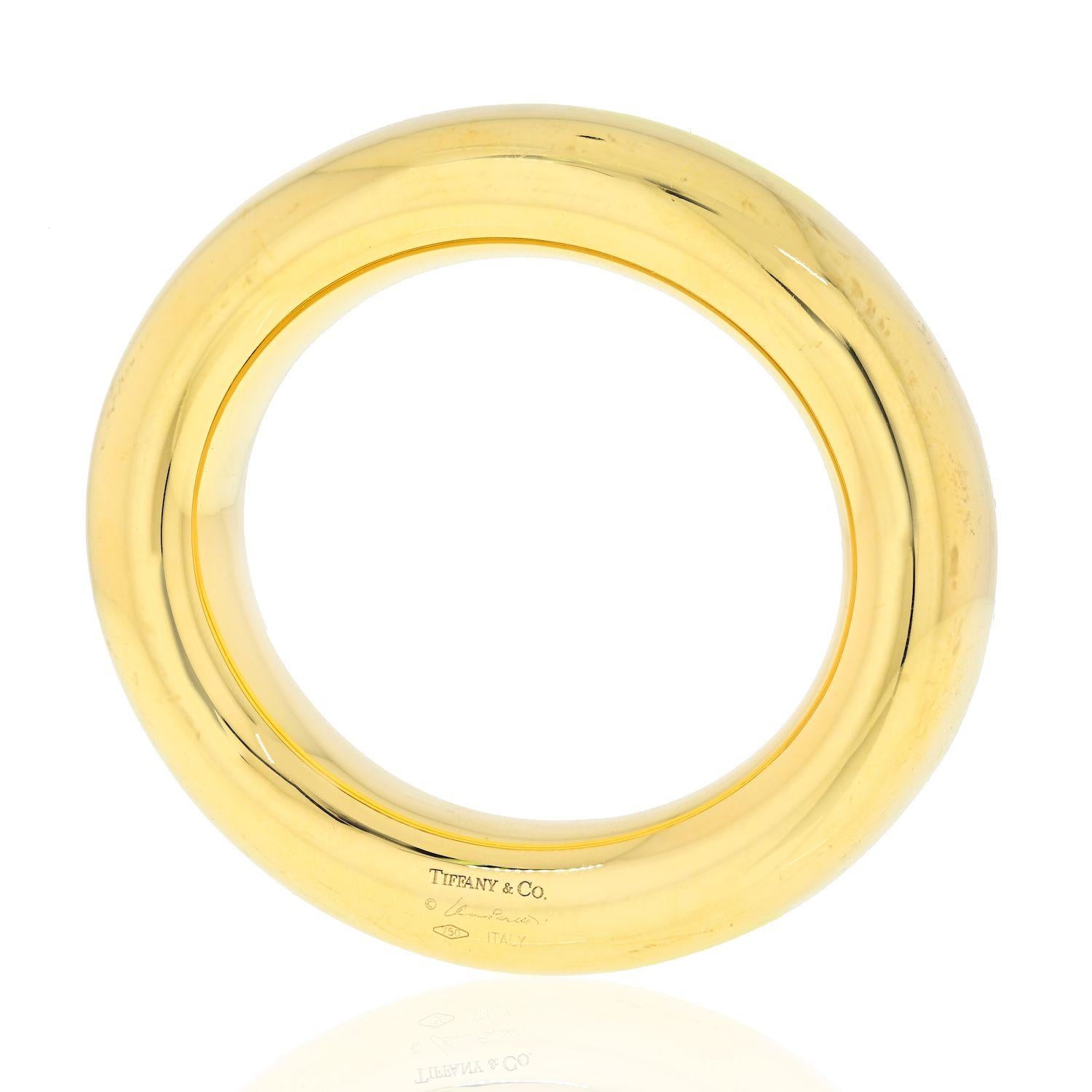 Tiffany & Co. 18K Gelbgold Donut Armspange Armband (Moderne)